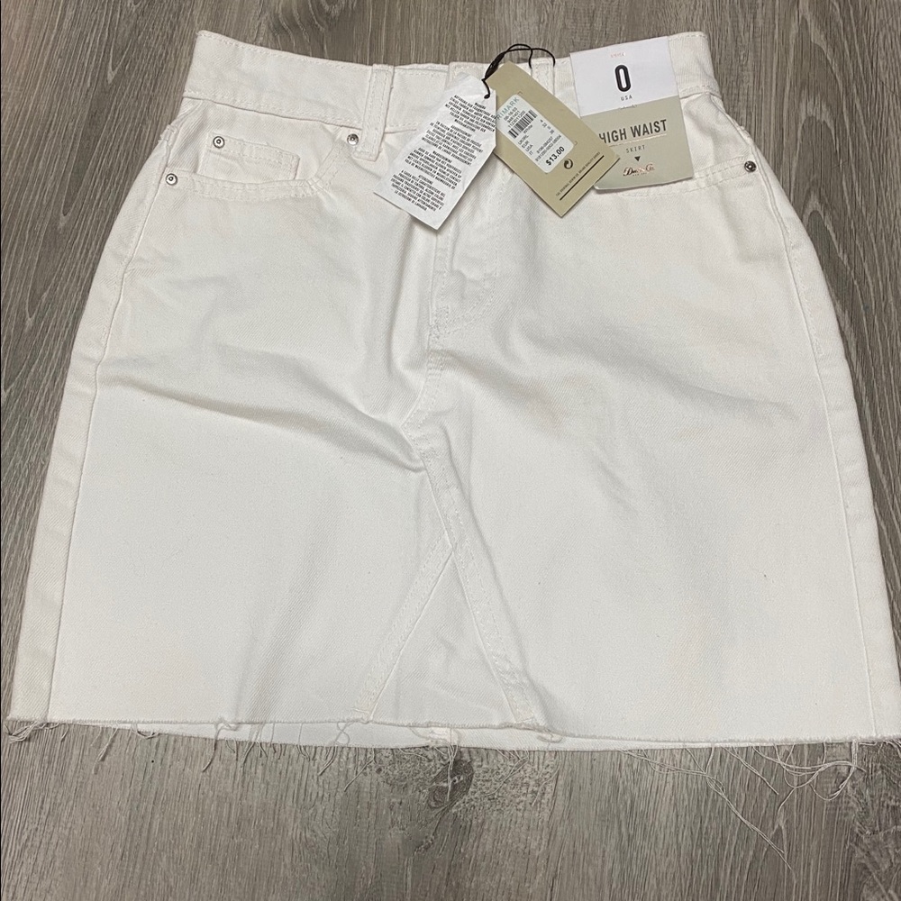 High Waisted Denim Skirt